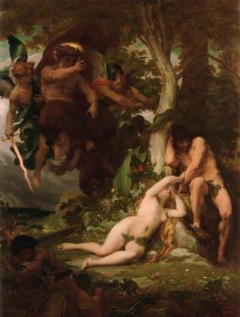 Alexandre Cabanel : The Expulsion of Adam and Eve from the Garden of Paradise